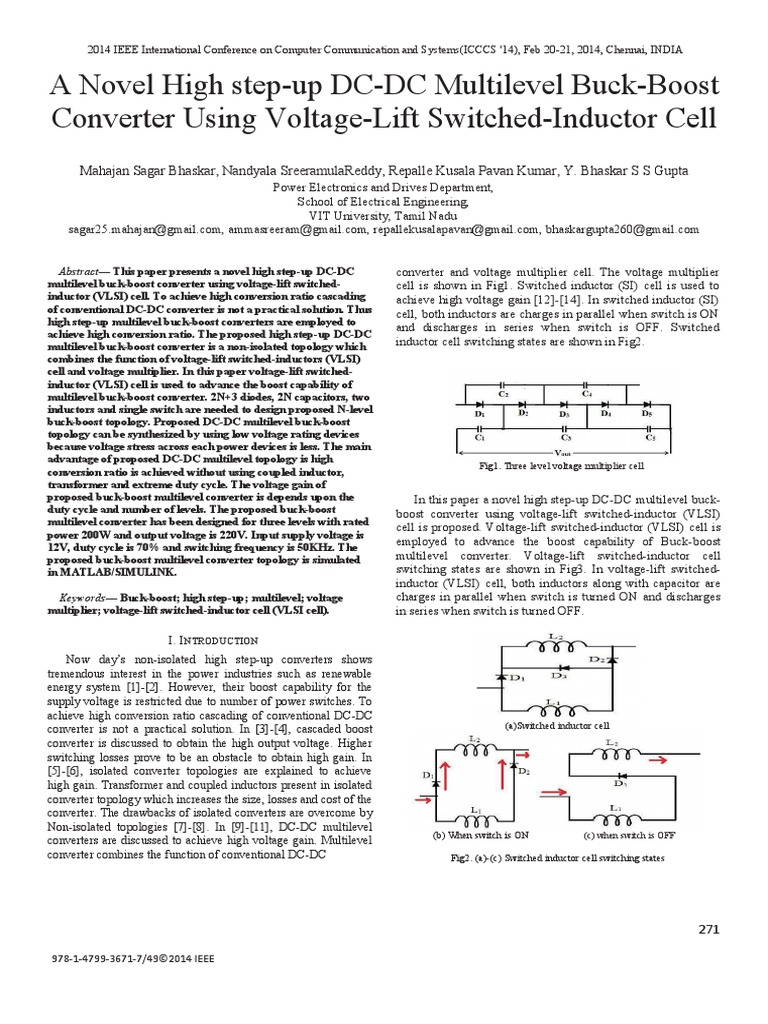 A Novel High Step-Up DC-DC Multilevel Buck-Boost Converter Using ...