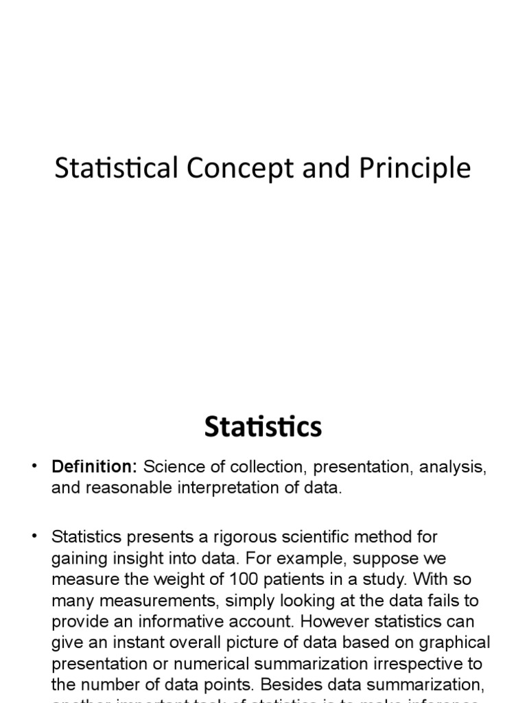 Intro To Statistical Analysis PDF Statistics Sampling (Statistics)