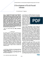 Design and Development of Koch Fractal Antenna