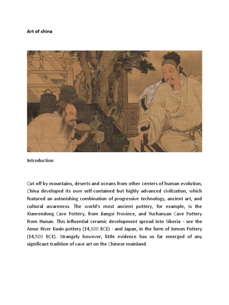 Chinese Art: Dynasties and Styles | PDF | China | World Politics