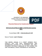 Physically Distanced But Academically Engaged: Self-Instructional Manual (SIM) For Self-Directed Learning (SDL)