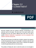 Unit Commitment: K. Saravanan