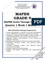 Mapeh Grade 9: Quarter 1 Week 1 Module 1