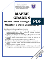 Mapeh Grade 9: Quarter 1 Week 2 Module 2