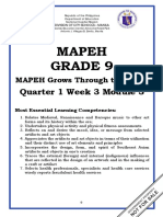 Mapeh Grade 9: Quarter 1 Week 3 Module 3