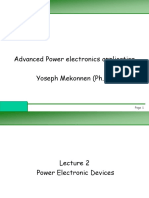 Advanced Power Electronics Application Yoseph Mekonnen (PH.D.)