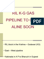 Ril K-G Gas Pipeline To Come Aline Soon