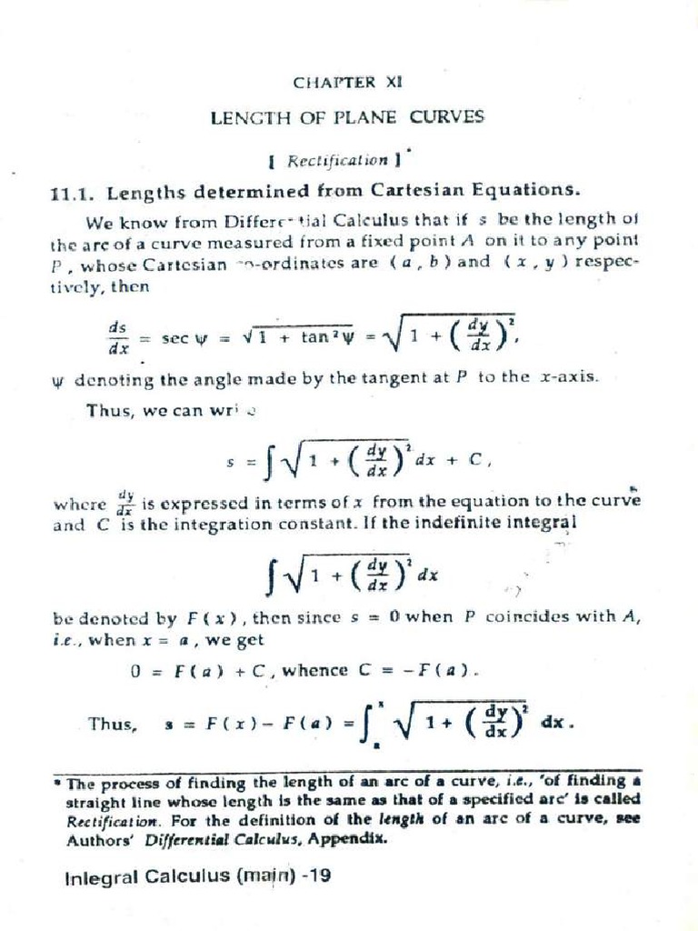 Chapter Xi Xv Pdf Tangent Cartesian Coordinate System