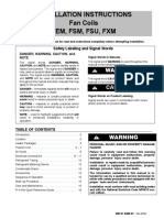 ICP FEM4X60000b2 Fan Coil Installation Instructions