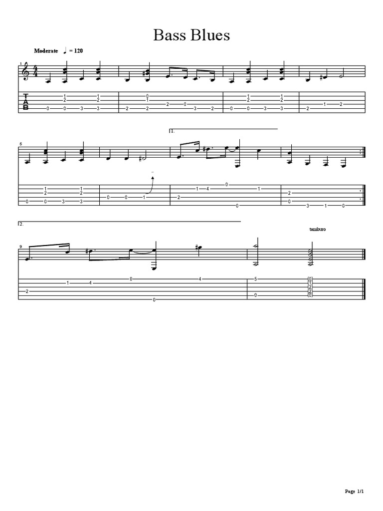 Bass Blues Tab | PDF