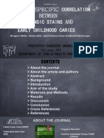 Surface-Specific Correlation Between Extrinsic Stains and Early Childhood Caries