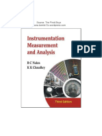 INSTRUMENTATION MEASUREMENT and ANALYSIS PDF