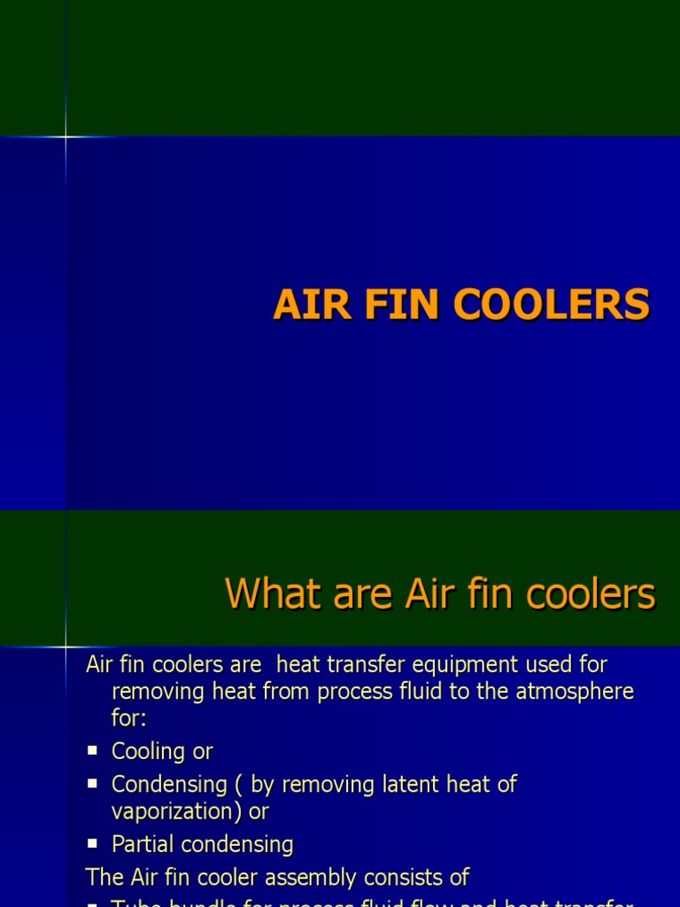 Air Fin Coolers PDF Leak Pipe (Fluid Conveyance)