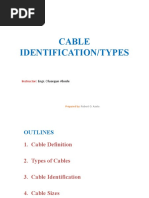 Cable Identification/Types: Instructor