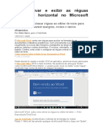 Como Ativar e Exibir As Réguas Vertical e Horizontal No Microsoft Word