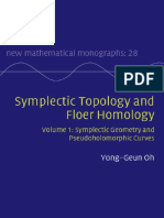 Symplectic Topology and Floer Homology Volume 1, Symplectic Geometry and Pseudoholomorphic Curves by Yong-Geun Oh PDF