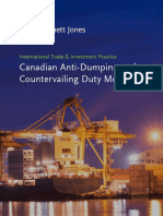 Canadian Anti-Dumping and Countervailing Duty Measures: International Trade & Investment Practice