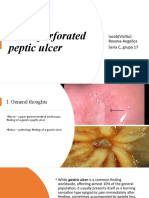 Acute Perforated Peptic Ulcer: Iacob (Vizitiu) Roxana-Angelica Seria C, Grupa 17