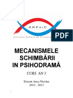 Mecanismele Schimbarii În Psihodramă 2012 - 2013 PDF