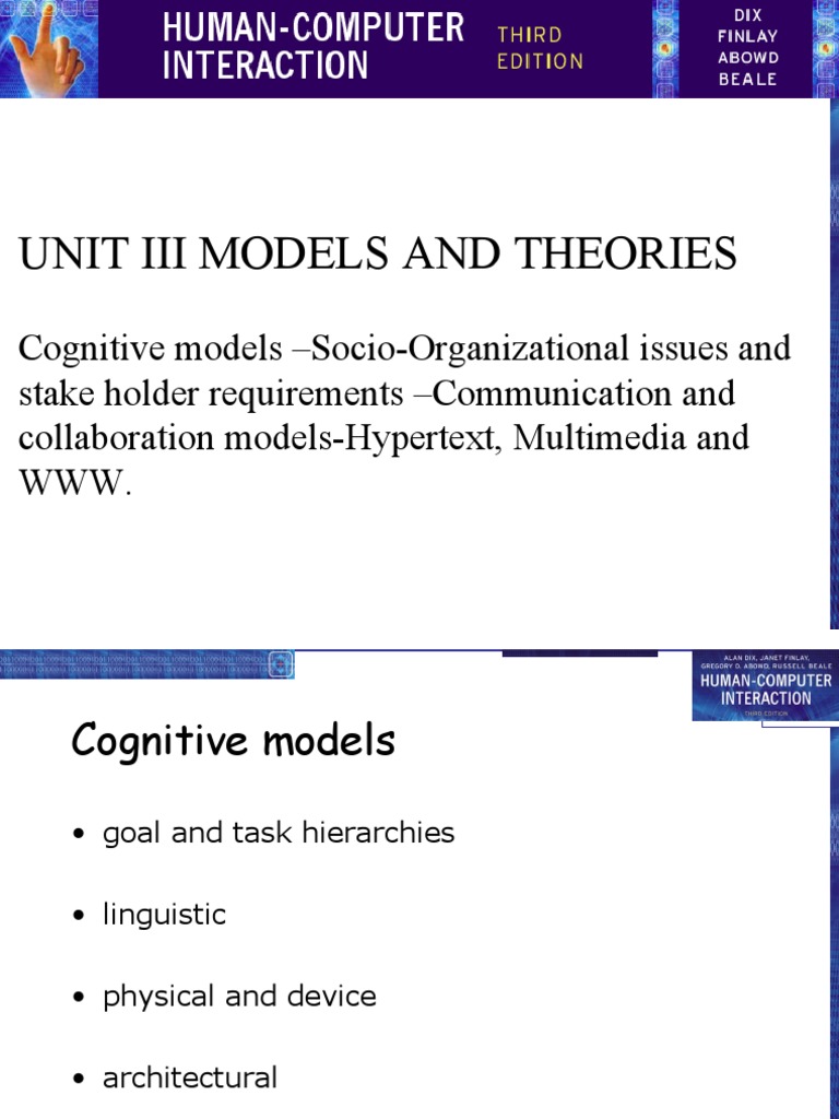 3 HCI Unit III | PDF | System | Human Communication