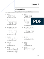 1.6 Equations and Inequalities Involving Absolute Value