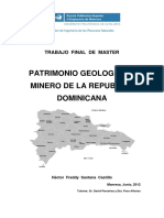 Patrimonio Geologico y Minero de La Republica Dominicana PDF