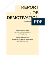 JOB Demotivation: Informe Desmotivación Laboral