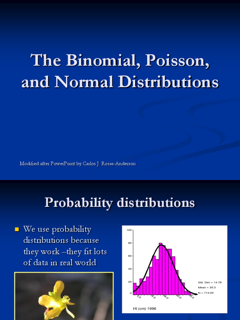 Binomial, Poisson, and Normal Distributions | PDF | Probability ...