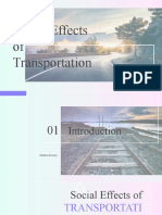 Social Effects of Transportation