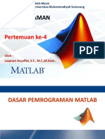  Pemrograman Dasar Matlab