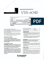 Pioneer - VSX604S - Manual - 14081801