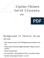 The Filipino-Chines e in World Literatu Re