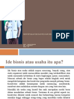 Menciptakan Ide Dan Peluang Bisnis