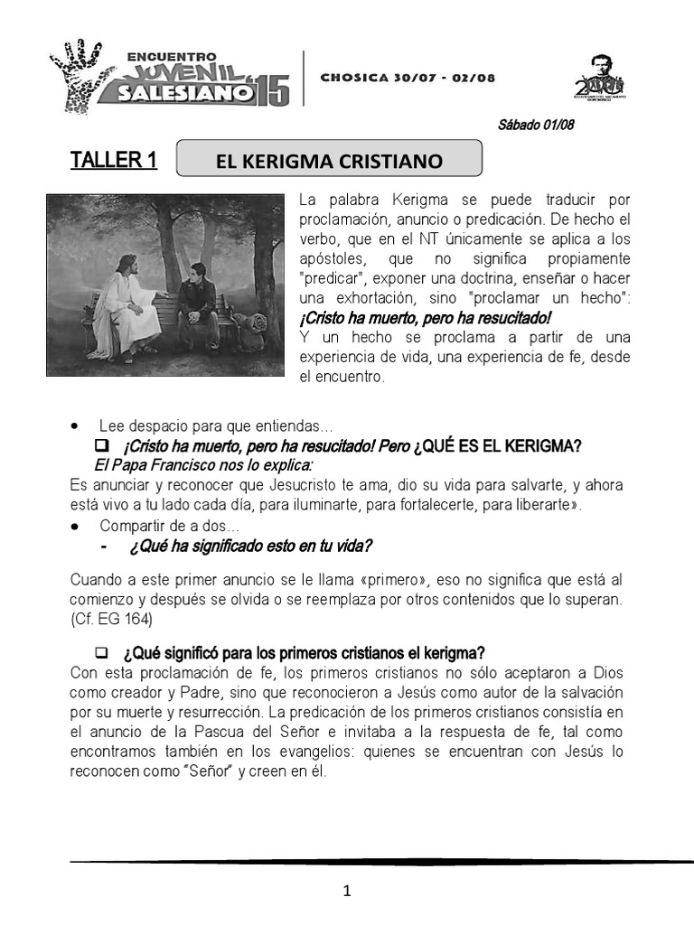 El Kerigma: Proclamación de Fe en Cristo | PDF | La resurrección de ...