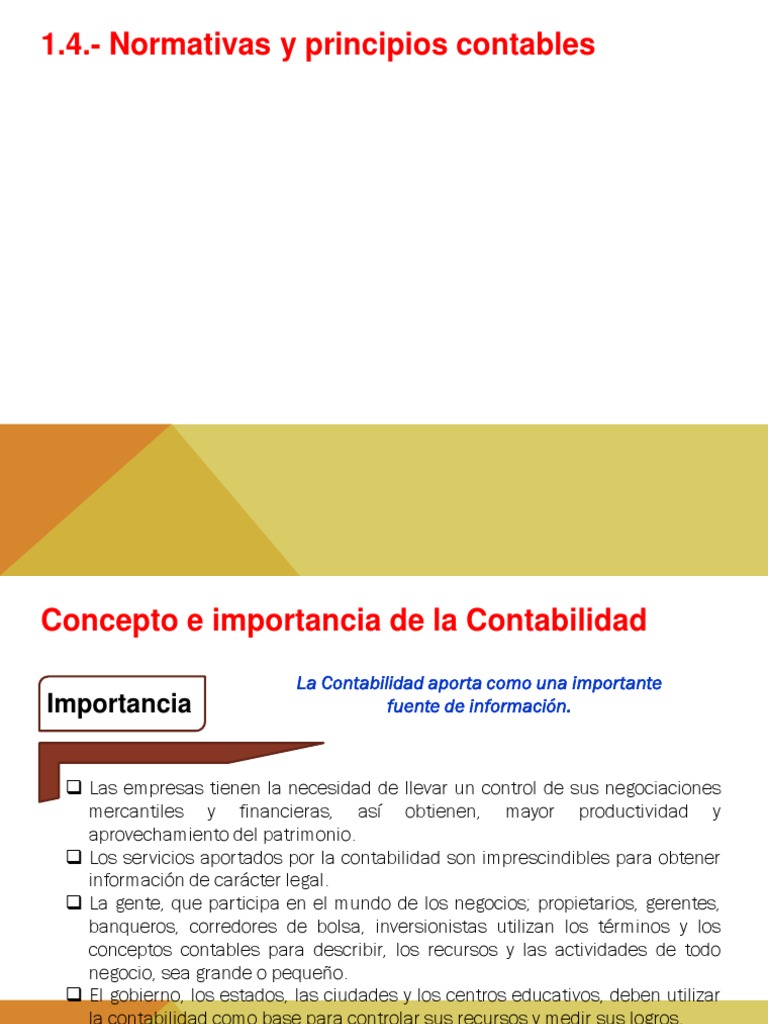 Principios y Normas Contables | PDF | normas internacionales de ...