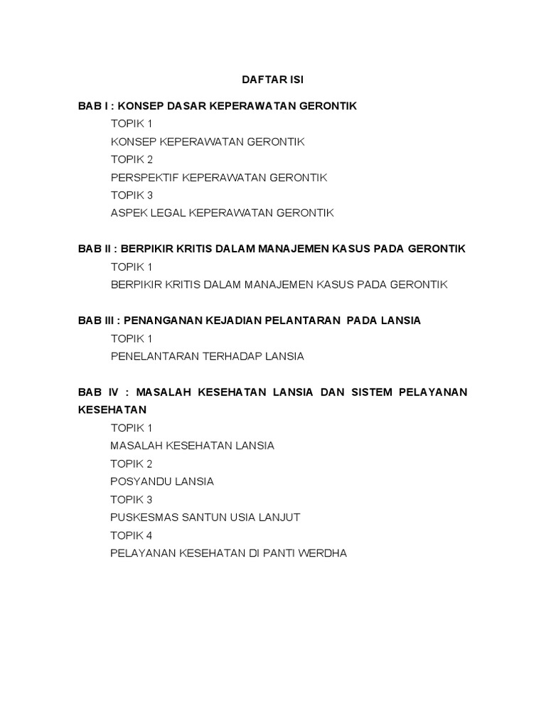 Keperawatan Gerontik Pdf