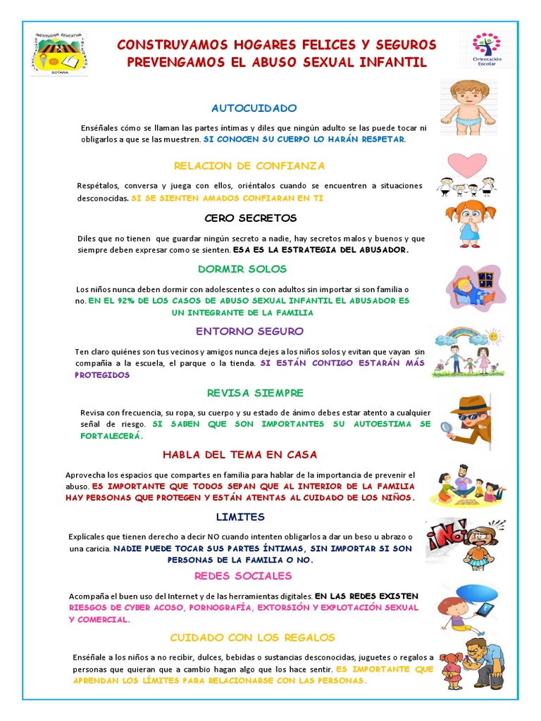 Prevención del abuso infantil en casa | PDF | Abuso Sexual Infantil ...