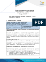 Guía de Actividades y Rúbrica de Evaluación - Unidad 1 - Tarea 2 - Hidrocarburos Alifáticos