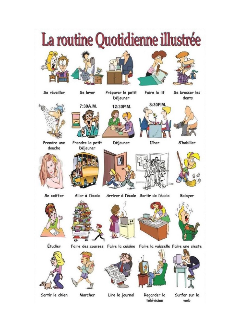La Routine en Francais | PDF