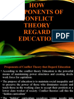 HOW Proponents of Conflict Theory Regard Education
