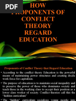 HOW Proponents of Conflict Theory Regard Education