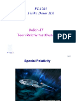 Kuliah-17 Teori Relativitas Khusus2