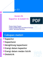 Kuliah-06 Kapasitor Dan Dielektrik