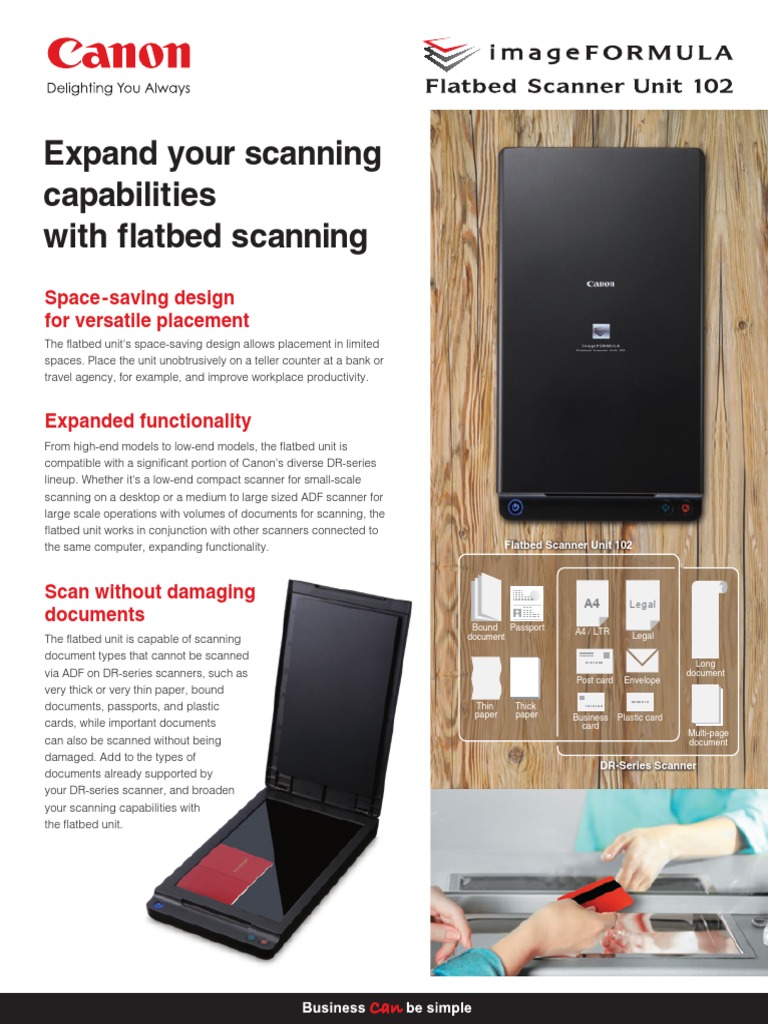 Document Scanners - Flatbed Scanner Unit 102 - Canon South