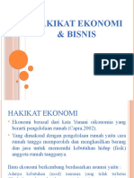 Hakikat Ekonomi & Bisnis