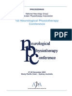 1st Neurological Physiotherapy Conference: National Neurology Group Australian Physiotherapy Association