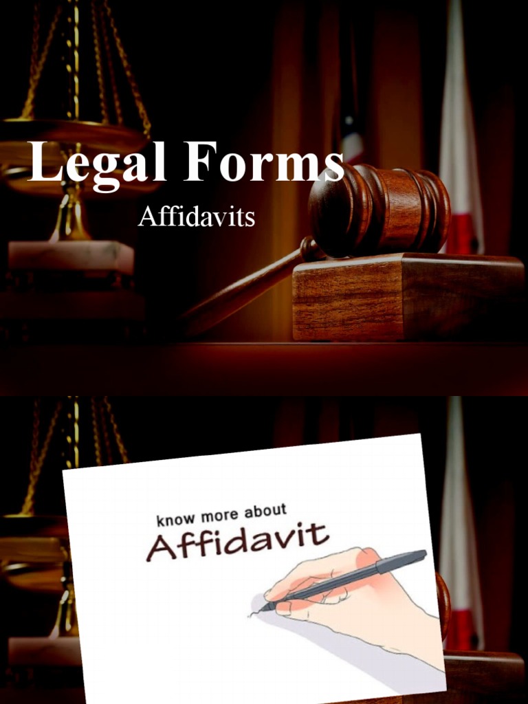 Legal Form Affidavit PDF Affidavit Government