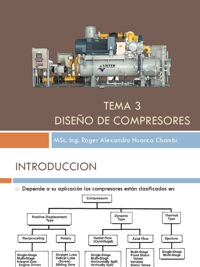 Ventajas y Diseño de Compresores | PDF | Termodinámica | Ingeniería ...
