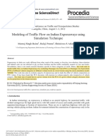 Modeling of Traffic Flow On Indian Expressways Using Simulation Technique