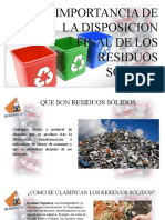 Disposicion Final de Residuos Solidos